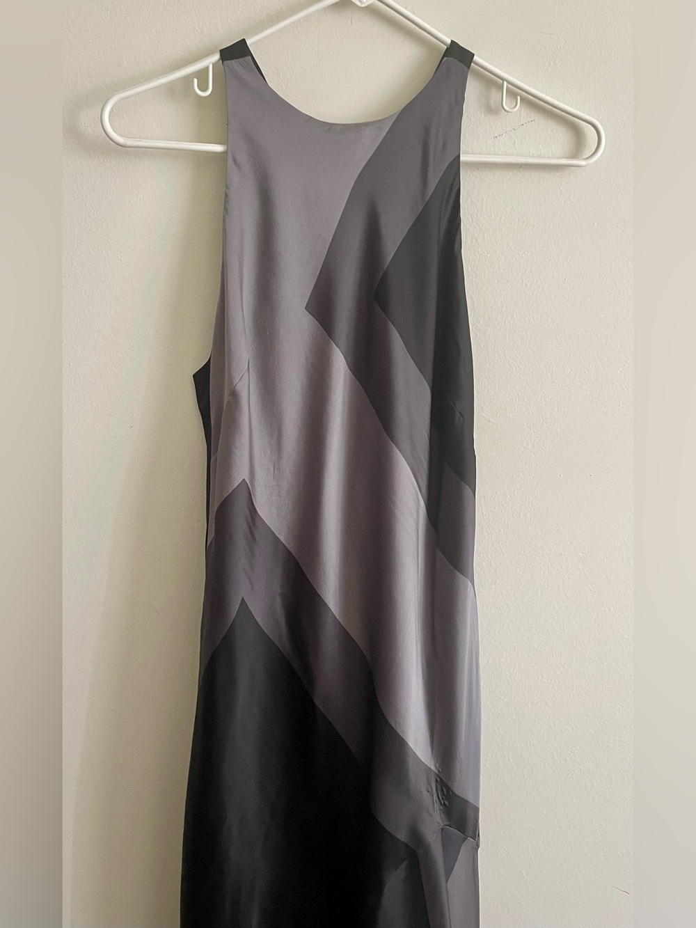 💀 Halston Heritage Satin Formal Evening Gown Dress 💀 - Picture 3 of 11